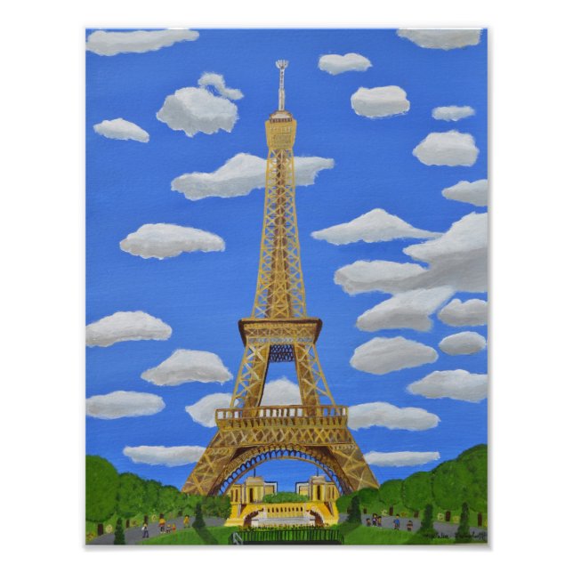 Eiffel Tower Paris Fotodruck (Vorne)