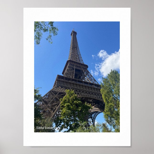 Eiffel Tower, Paris, France Poster (Vorne)