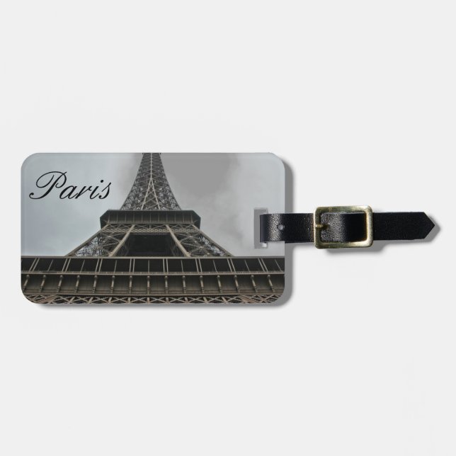 Eiffel Tower Paris, Frankreich Gepäckanhänger (Vorderseite horizontal)