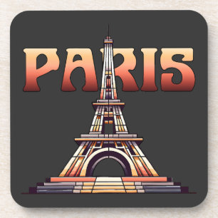 Eiffel Tower Paris Frankreich Getränkeuntersetzer