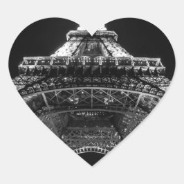 Eiffel Tower Paris Frankreich Herz-Aufkleber