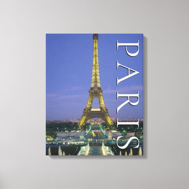 Eiffel Tower | Paris, Frankreich Leinwanddruck (Vorderseite)