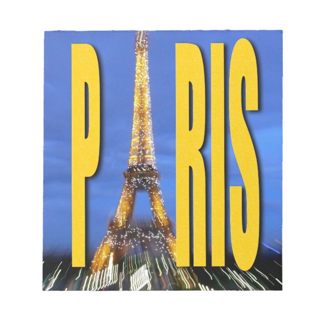 Eiffel Tower Paris Frankreich Notizblock (Vorderseite)