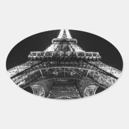 Eiffel Tower Paris Frankreich Ovaler Aufkleber