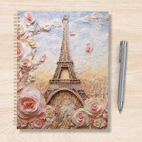 Eiffel Tower Paris Frankreich Pink Floral