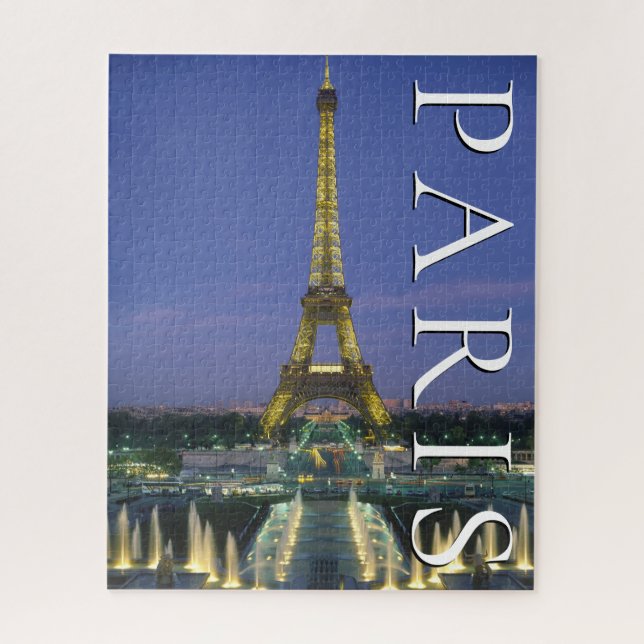 Eiffel Tower | Paris, Frankreich Puzzle (Vertikal)