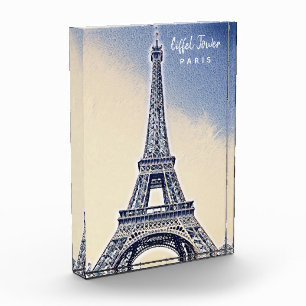 Eiffel Tower Paris Frankreich Sehenswürdigkeit Fotoblock