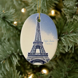 Eiffel Tower Paris Frankreich Sehenswürdigkeit Keramik Ornament