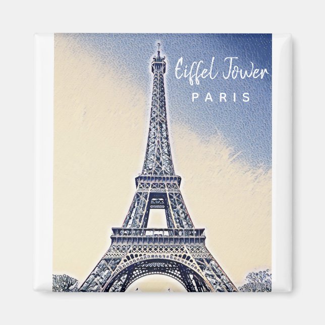 Eiffel Tower Paris Frankreich Sehenswürdigkeit Magnet (Vorne)
