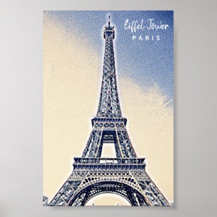 Eiffel Tower Paris Frankreich Sehenswürdigkeit Poster