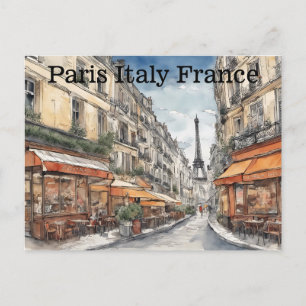 Eiffel Tower Paris Frankreich Stadt Szene Postkarte