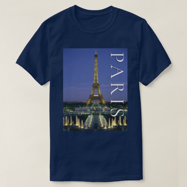 Eiffel Tower | Paris, Frankreich T-Shirt (Design vorne)