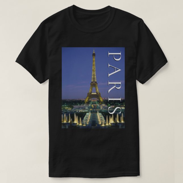 Eiffel Tower | Paris, Frankreich T-Shirt (Design vorne)