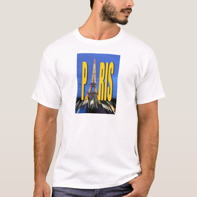 Eiffel Tower Paris Frankreich T-Shirt (Vorderseite)