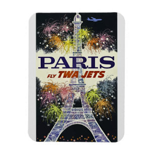 Eiffel Tower Paris Frankreich Vintage Travel Poste Magnet