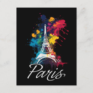 Eiffel Tower Paris Girls Reisen Begleitkarte