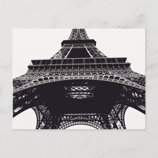 Eiffel Tower Paris Postcard Postkarte (Vorderseite)