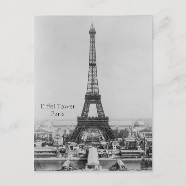 Eiffel Tower Paris Postcard Postkarte (Vorderseite)