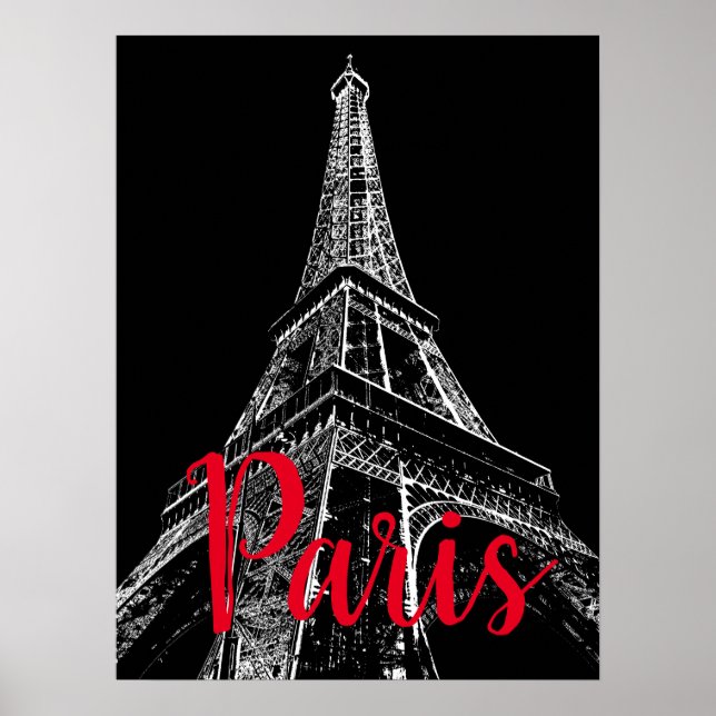 Eiffel Tower Paris Poster (Vorne)