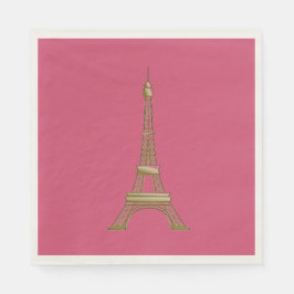 Eiffel Tower Paris Themed Partys Paper Napkins Serviette