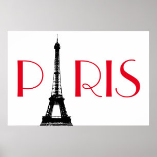 Eiffel Tower Paris Travel Poster