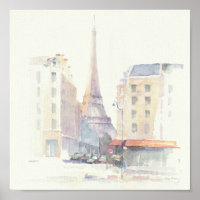 Eiffel Tower | Paris Watercolor