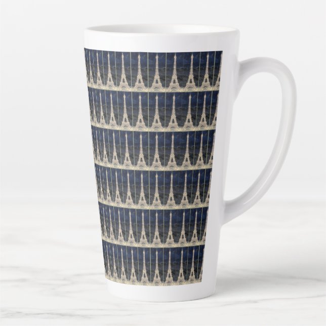 Eiffel Tower Pattern Milchtasse (Rechts)