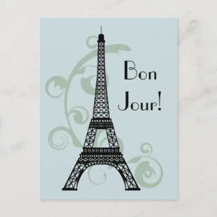 Eiffel Tower Postcard Postkarte