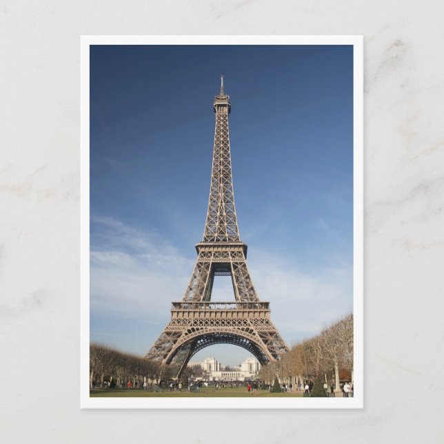 Eiffel Tower Postcard Postkarte (Vorderseite)