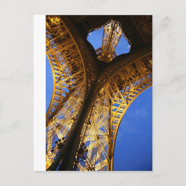 Eiffel Tower Postcard Postkarte (Vorderseite)