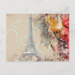 Eiffel Tower Postkarte
