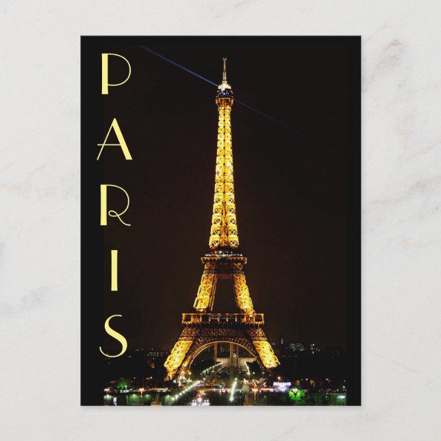 Eiffel Tower Postkarte (Vorderseite)