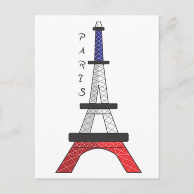 Eiffel Tower Postkarte (Vorderseite)