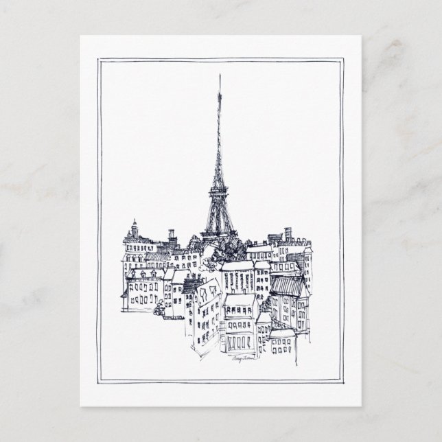 Eiffel Tower Postkarte (Vorderseite)