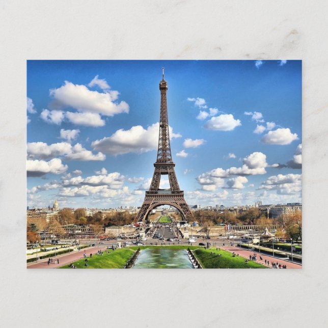 Eiffel Tower Postkarte (Vorderseite)