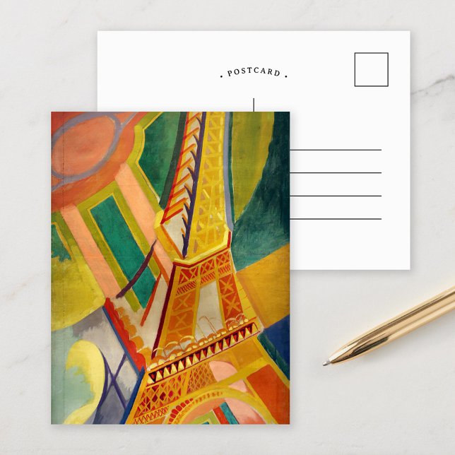 Eiffel Tower | Robert Delaunay Postkarte (Von Creator hochgeladen)