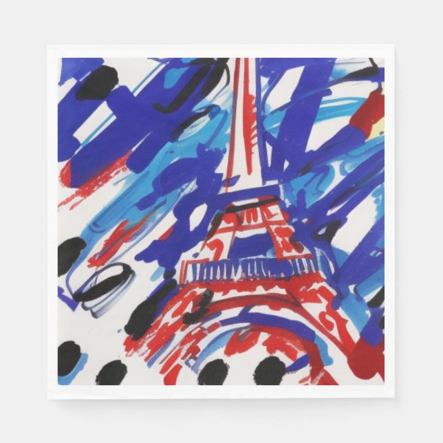 Eiffel Tower Serviette (Vorderseite)