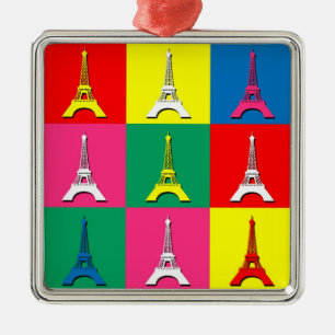Eiffel Tower Silbernes Ornament