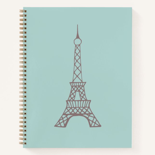  Eiffel Tower Sketchbook Gift Notizbuch (Vorderseite)