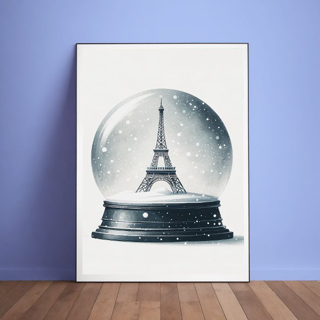 Eiffel Tower Snow Globe Poster (Von Creator hochgeladen)