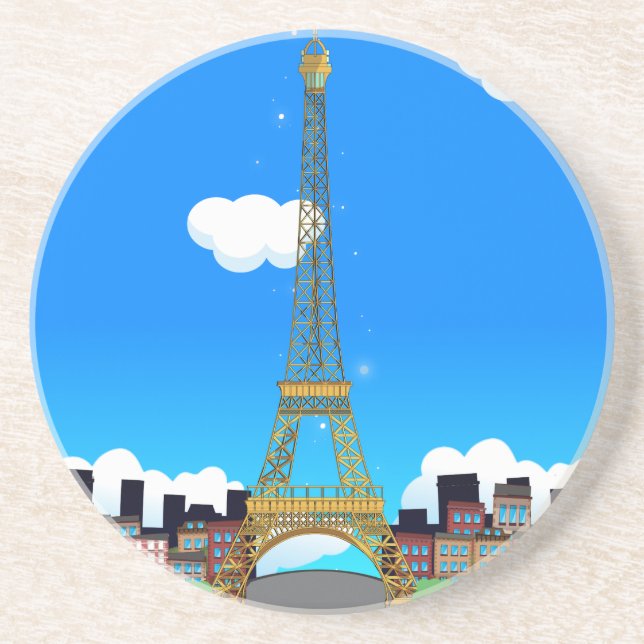 Eiffel Tower Untersetzer (Vorne)