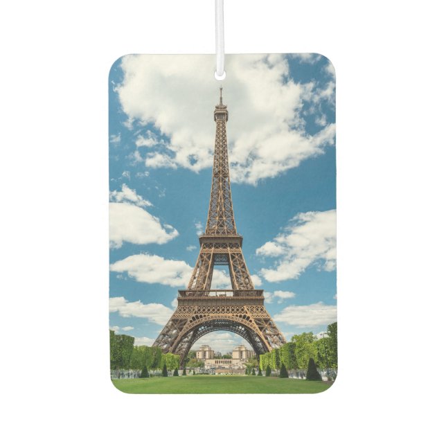 Eiffel Tower View from Champ de Mars Public Park Autolufterfrischer (Vorderseite)