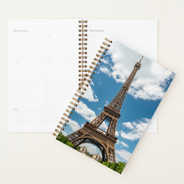 Eiffel Tower View from Champ de Mars Public Park Planer (Anzeige)