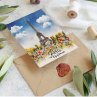 Eiffel Tower Watercolor Dream