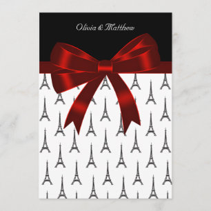 Eiffel Tower Wedding Einladung