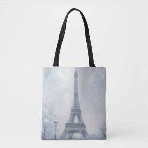 Eiffel Tower Winter Scene Paris