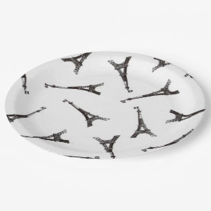 Eiffel Towers Pappteller