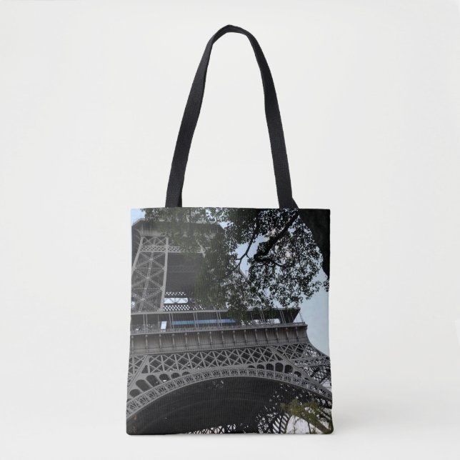Eiffel-Turm durch die Baum-Taschen-Tasche (Vorderseite)