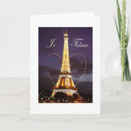 Eiffel-Turm-illustriertes Paris-Weihnachten Feiertagskarte