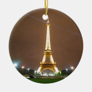 Eiffel-Turm Paris Frankreich - Frühjahr-Abend Keramikornament